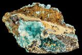 Rosasite and Selenite Crystals - Hidden Treasure Mine, Utah #109811-1